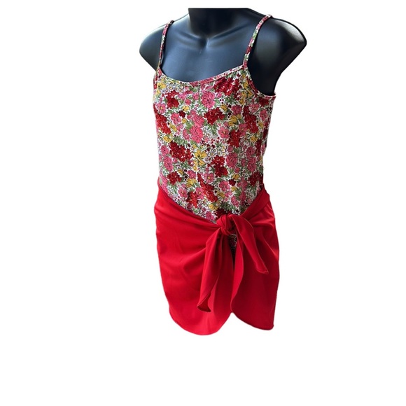 LISA CURRAN SWIM 2pc swimsuit with cover-up, size Large, EUC - Picture 3 of 12